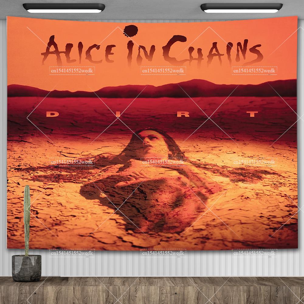 Alice In Chains Poster Classic Band Heavy Metal Music Album Cover Tapestry Bedroom Decoration Wall
